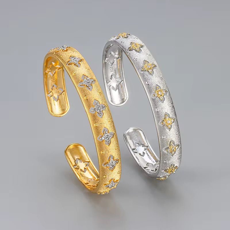 Star Blossom Cuff Bracelet Bracelets La Vie Bien Star Blossom Cuff Bracelet