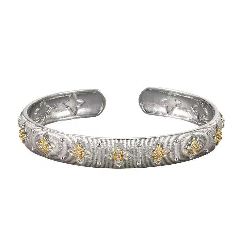 Star Blossom Cuff Bracelet Bracelets La Vie Bien Star Blossom Cuff Bracelet