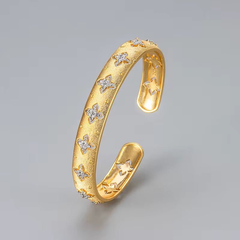 Star Blossom Cuff Bracelet Bracelets La Vie Bien Star Blossom Cuff Bracelet