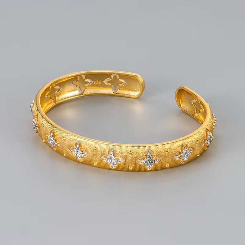 Star Blossom Cuff Bracelet Bracelets La Vie Bien Star Blossom Cuff Bracelet