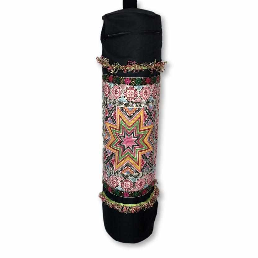 Star Boho Embroidered Yoga Bag - Thailand Bags La Vie Bien Star Boho Embroidered Yoga Bag - Thailand