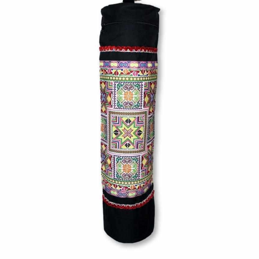 Star Boho Embroidered Yoga Bag - Thailand Bags La Vie Bien Star Boho Embroidered Yoga Bag - Thailand