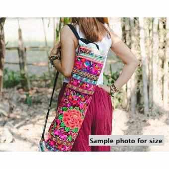 Star Boho Embroidered Yoga Bag - Thailand Bags La Vie Bien Star Boho Embroidered Yoga Bag - Thailand