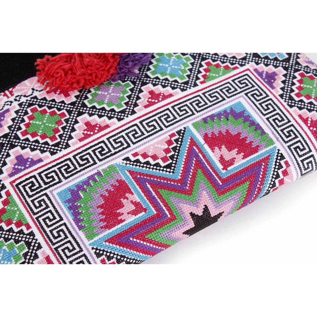 Star Cross Stitch Clutch | Tablet iPad Bag - Thailand Bags La Vie Bien Star Cross Stitch Clutch | Tablet iPad Bag - Thailand