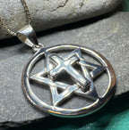 Star of David Cross Necklace in Sterling Silver Pendant La Vie Bien Star of David Cross Necklace in Sterling Silver