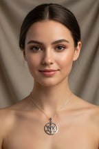 Star of David Cross Necklace in Sterling Silver Pendant La Vie Bien Star of David Cross Necklace in Sterling Silver