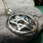 Star of David Cross Necklace in Sterling Silver Pendant La Vie Bien Star of David Cross Necklace in Sterling Silver