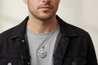 Star of David Cross Necklace in Sterling Silver Pendant La Vie Bien Star of David Cross Necklace in Sterling Silver