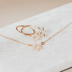 Star of David Crystal Hoop Earrings by Salt Sparkle Shalom