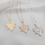 Star of David Lion Necklace La Vie Bien Star of David Lion Necklace