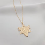 Star of David Lion Necklace La Vie Bien Star of David Lion Necklace