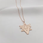 Star of David Lion Necklace La Vie Bien Star of David Lion Necklace