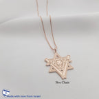 Star of David Lion Necklace La Vie Bien Star of David Lion Necklace