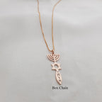 Star of David Menora Necklace La Vie Bien Star of David Menora Necklace