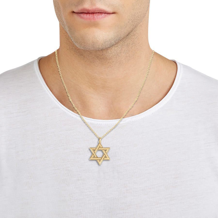 Star of David Necklace For Men La Vie Bien Star of David Necklace For Men