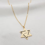 Star Of David YHWHW Necklace La Vie Bien Star Of David YHWHW Necklace