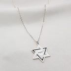 Star Of David YHWHW Necklace La Vie Bien Star Of David YHWHW Necklace