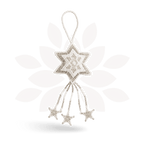Star Seed Bead Handmade Ornament - Guatemala Decor La Vie Bien Star Seed Bead Handmade Ornament - Guatemala