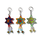 Star Seed Bead Key Chain - Guatemala Keychains La Vie Bien Star Seed Bead Key Chain - Guatemala