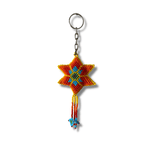 Star Seed Bead Key Chain - Guatemala Keychains La Vie Bien Star Seed Bead Key Chain - Guatemala