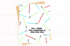 Star Wars Inspired Christmas Card, Light Saber Christmas Card by Five Dot Post