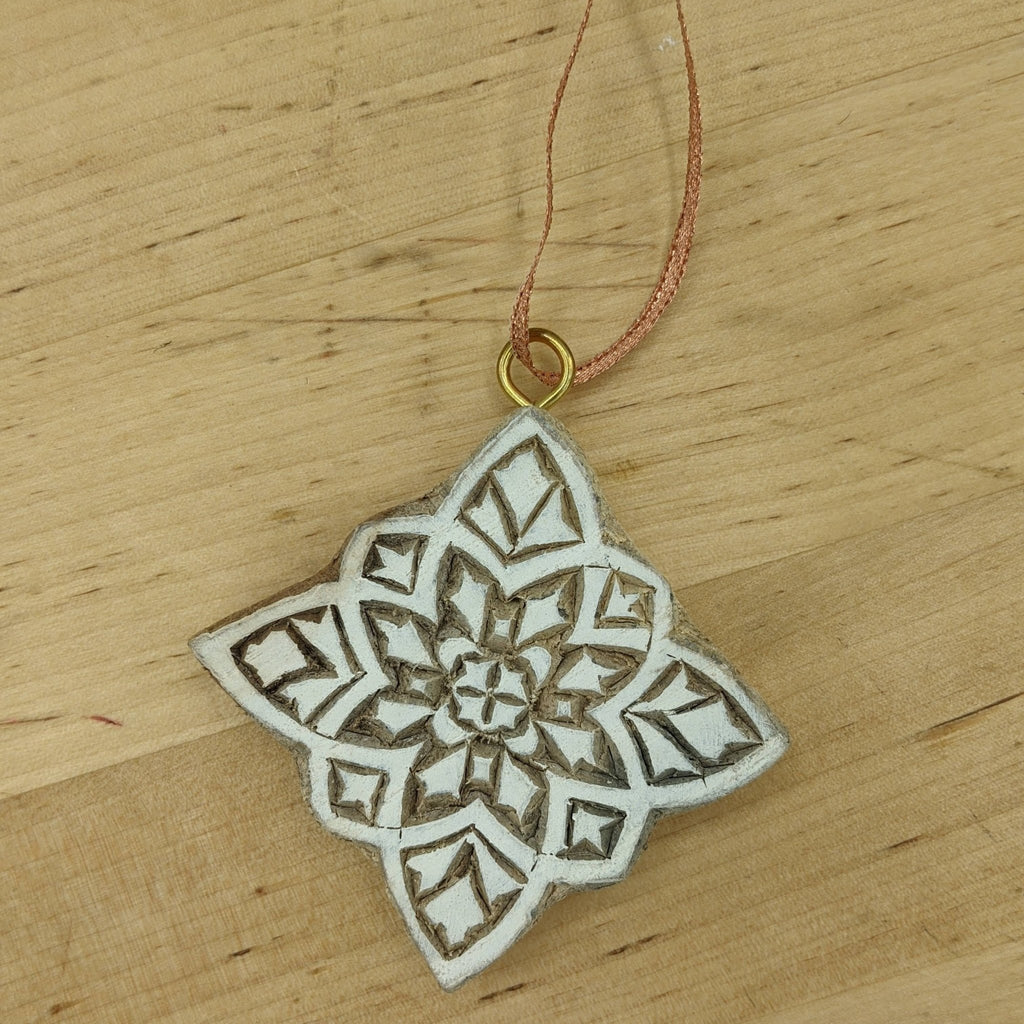 Star Wooden Block Ornament