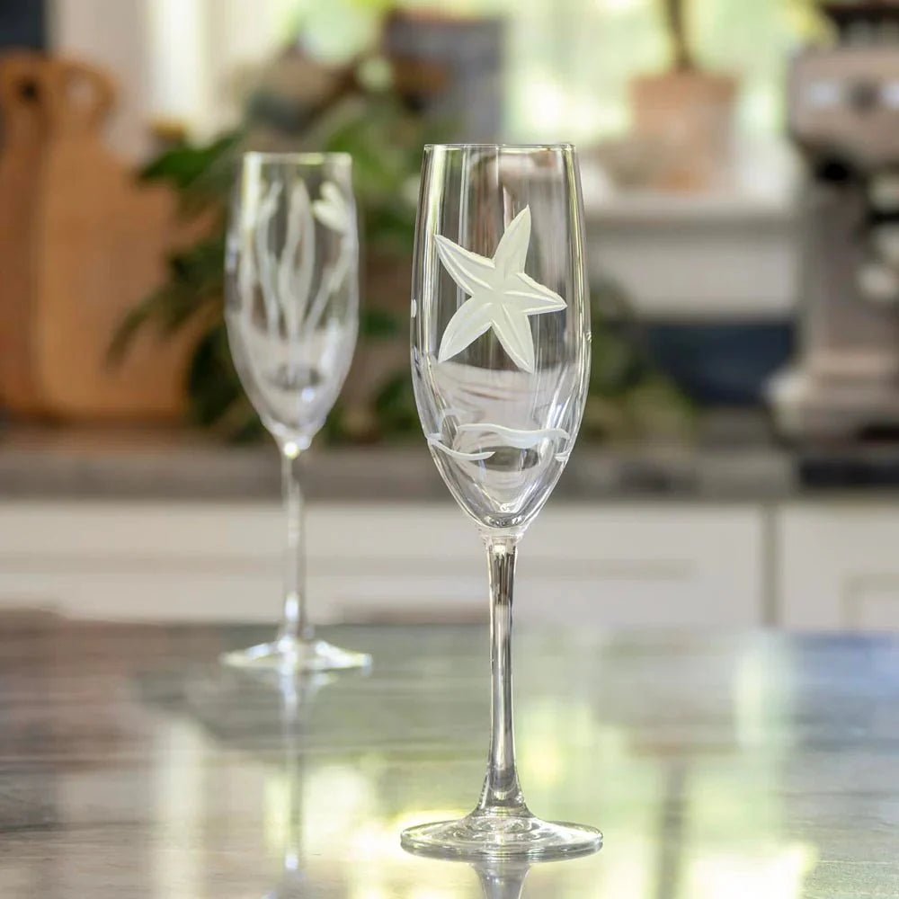 Starfish Etched Glassware Kitchen Accessories La Vie Bien Starfish Etched Glassware