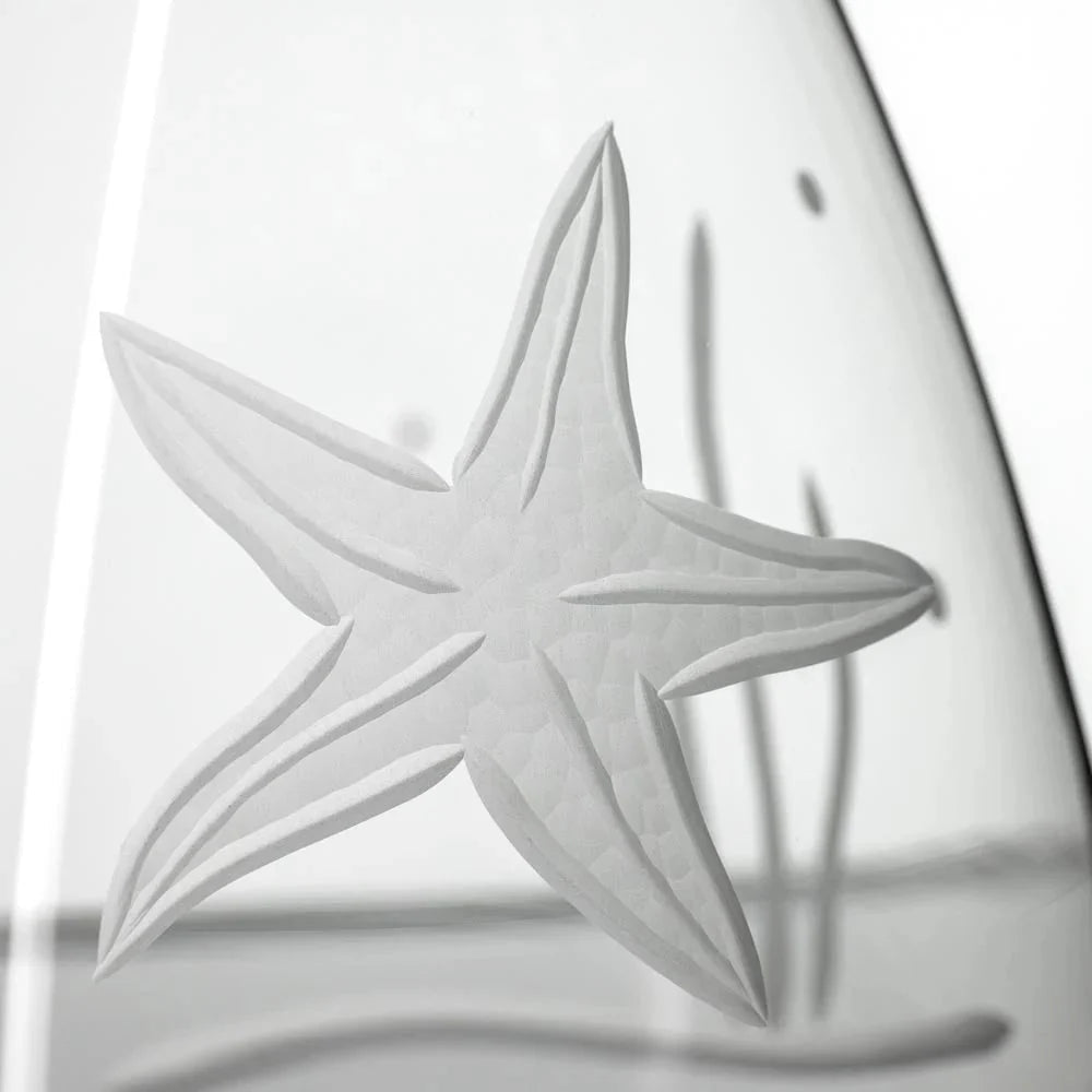 Starfish Etched Glassware Kitchen Accessories La Vie Bien Starfish Etched Glassware
