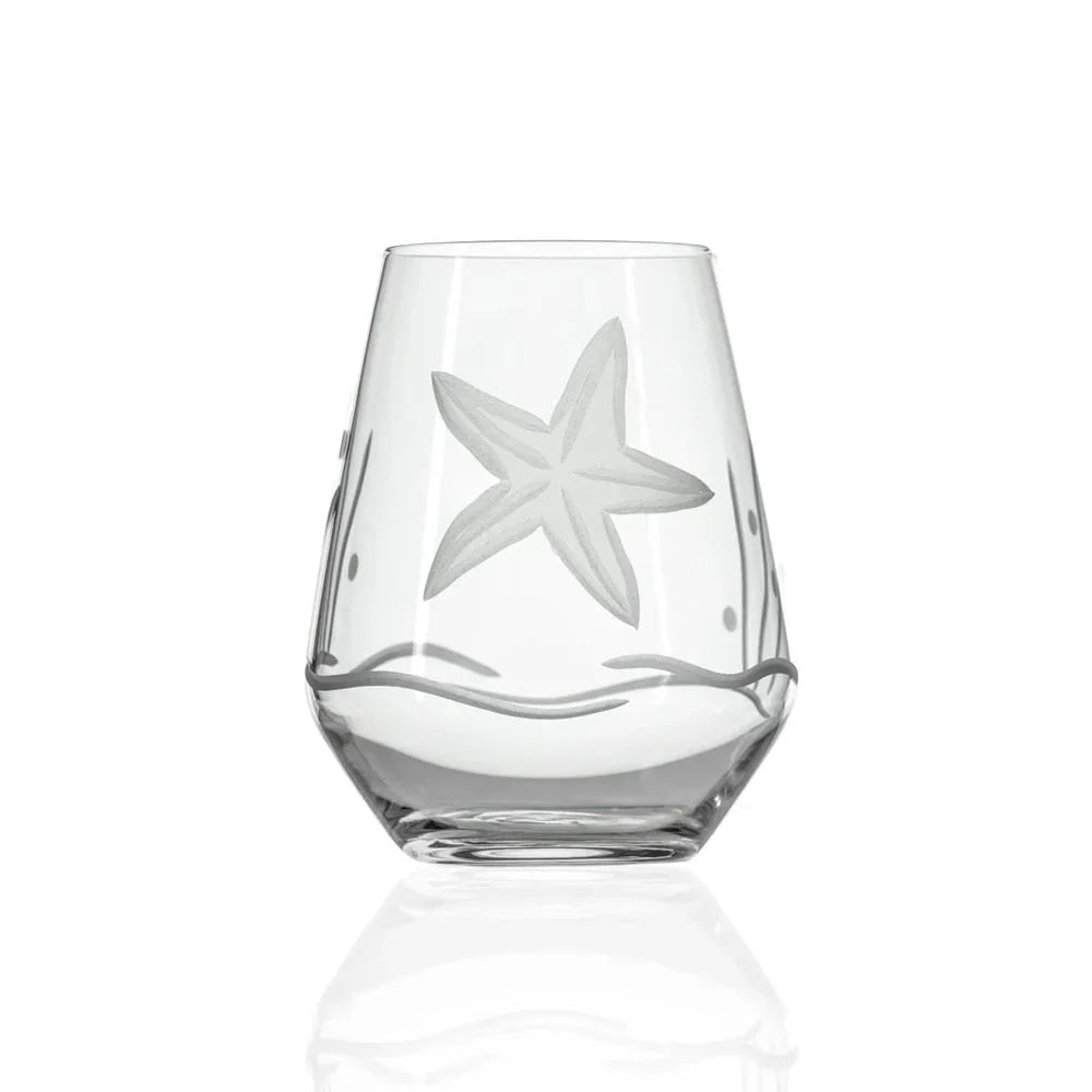 Starfish Etched Glassware Kitchen Accessories La Vie Bien Starfish Etched Glassware