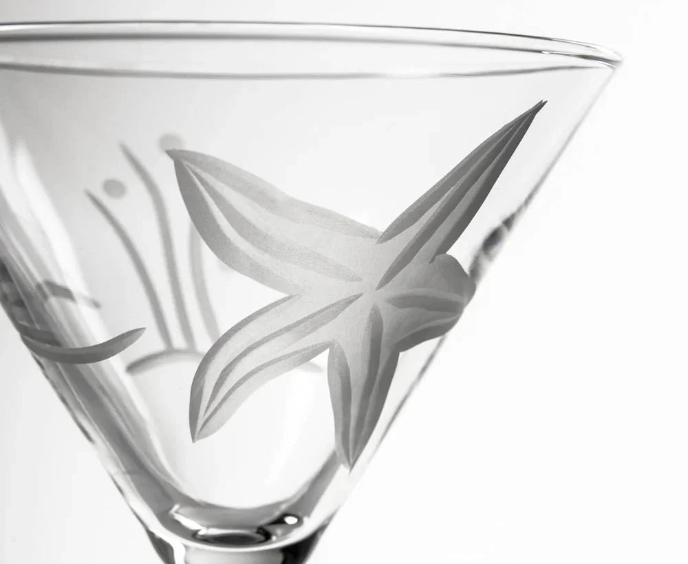 Starfish Etched Glassware Kitchen Accessories La Vie Bien Starfish Etched Glassware