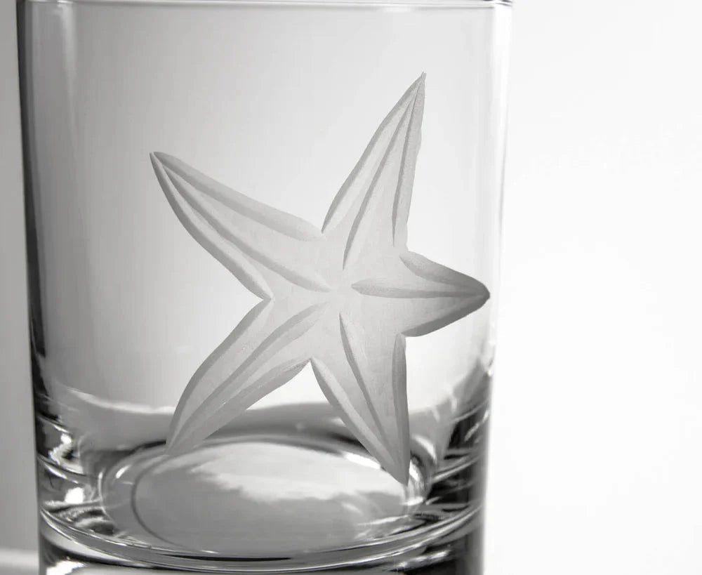Starfish Etched Glassware Kitchen Accessories La Vie Bien Starfish Etched Glassware
