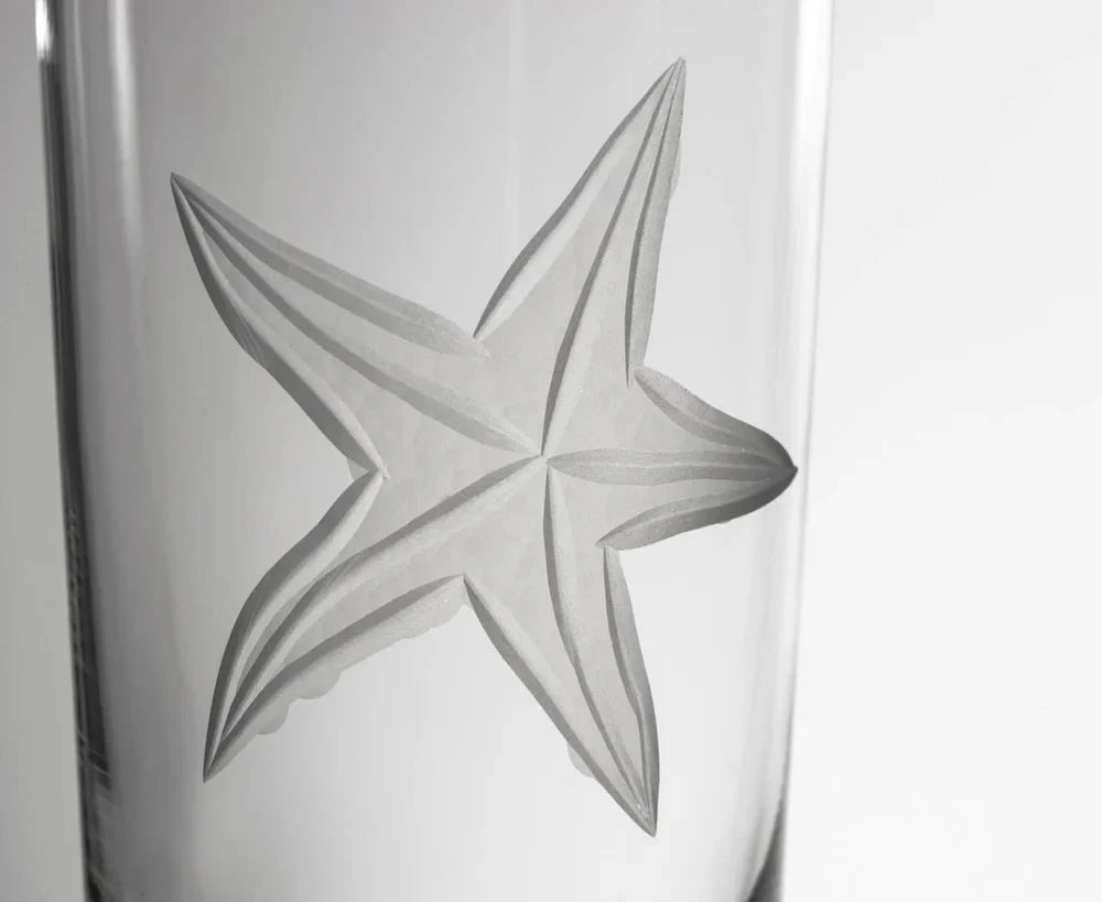 Starfish Etched Glassware Kitchen Accessories La Vie Bien Starfish Etched Glassware