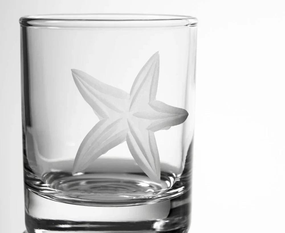 Starfish Etched Glassware Kitchen Accessories La Vie Bien Starfish Etched Glassware