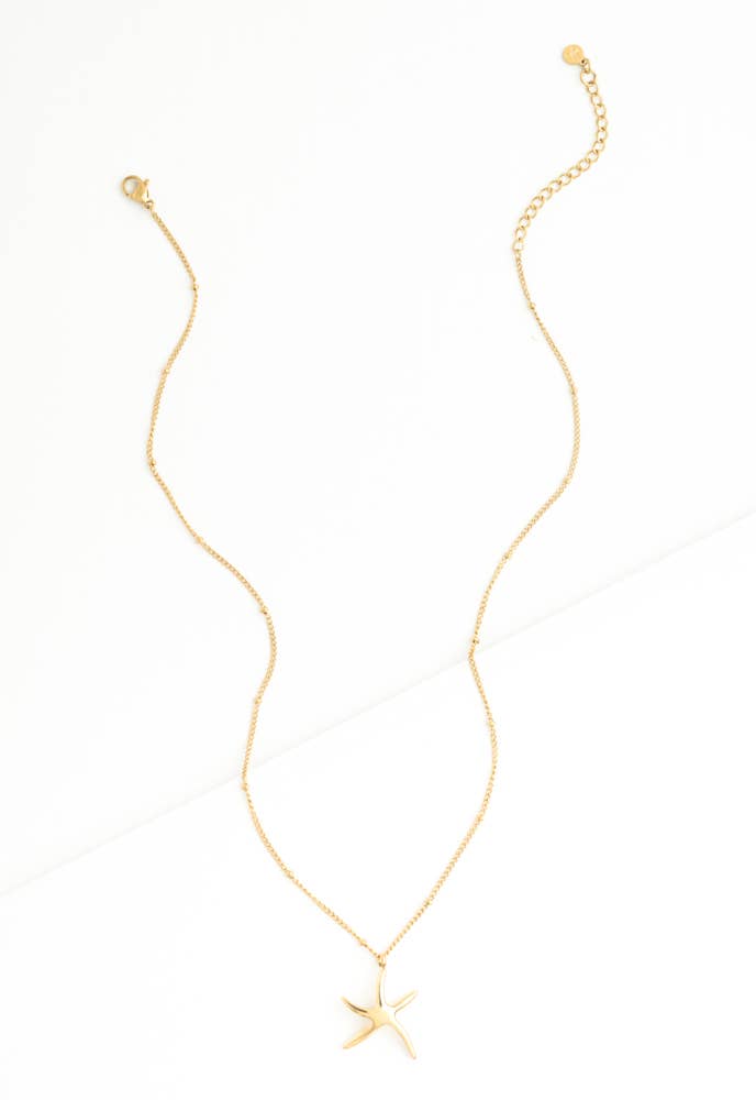 Starfish Hope Necklace in Gold Necklace La Vie Bien Starfish Hope Necklace in Gold