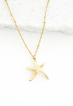 Starfish Hope Necklace in Gold Necklace La Vie Bien Starfish Hope Necklace in Gold