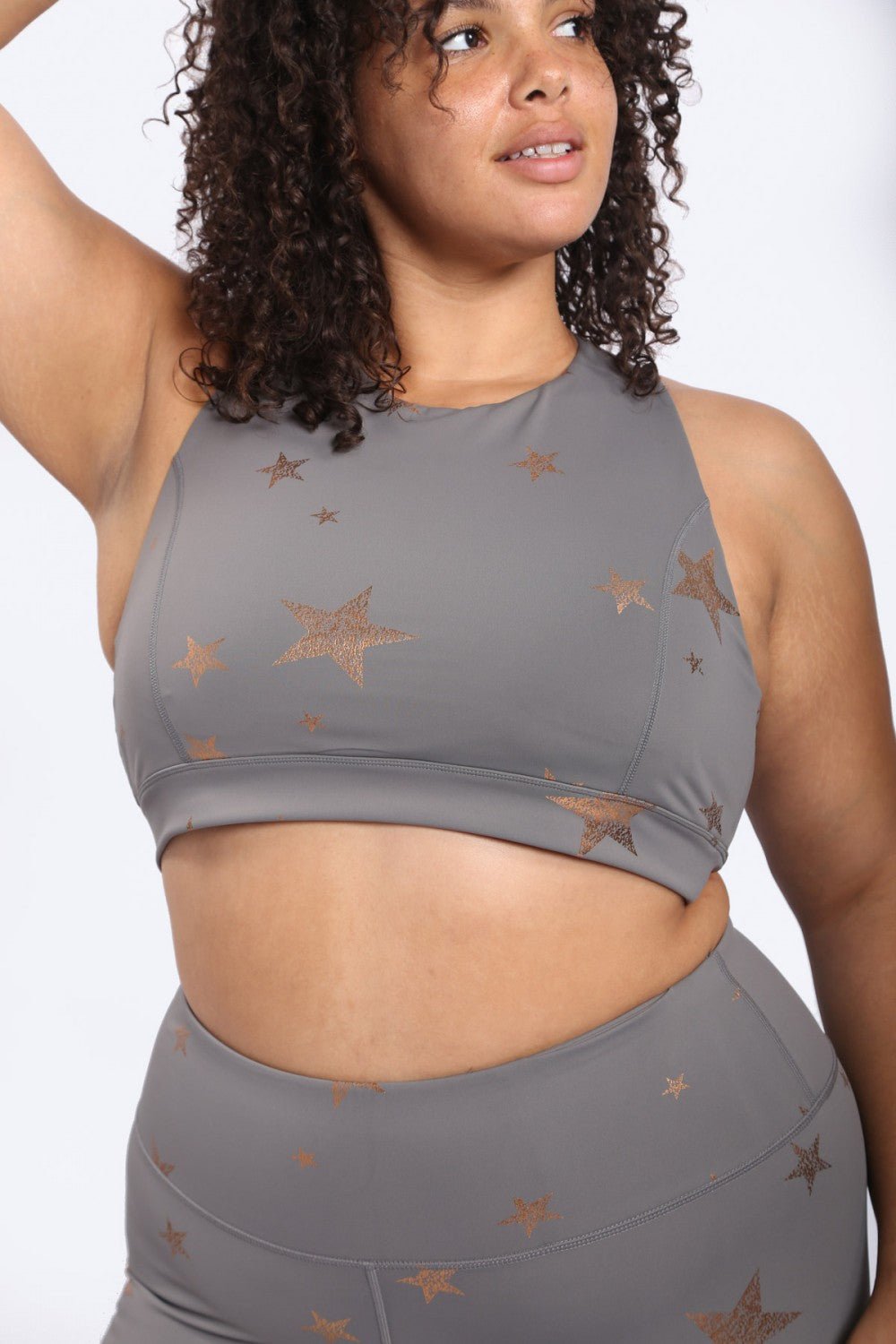 Starlight Star Foil Sports Bra Sports Bra La Vie Bien Starlight Star Foil Sports Bra