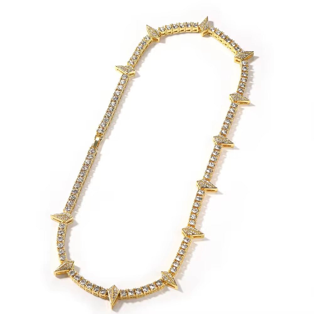 Starlit Spikes Diamond Necklace Necklaces La Vie Bien Starlit Spikes Diamond Necklace