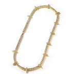 Starlit Spikes Diamond Necklace Necklaces La Vie Bien Starlit Spikes Diamond Necklace