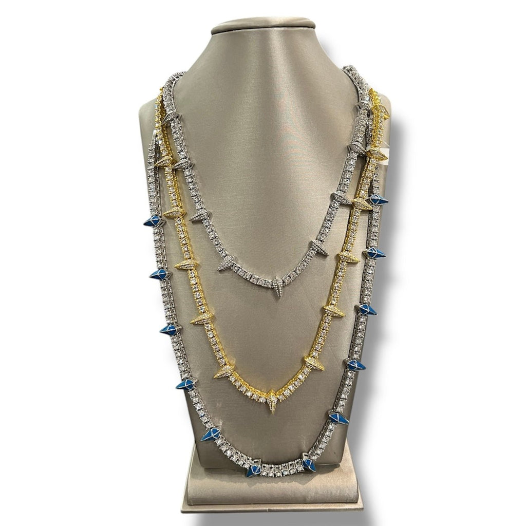 Starlit Spikes Diamond Necklace Necklaces La Vie Bien Starlit Spikes Diamond Necklace