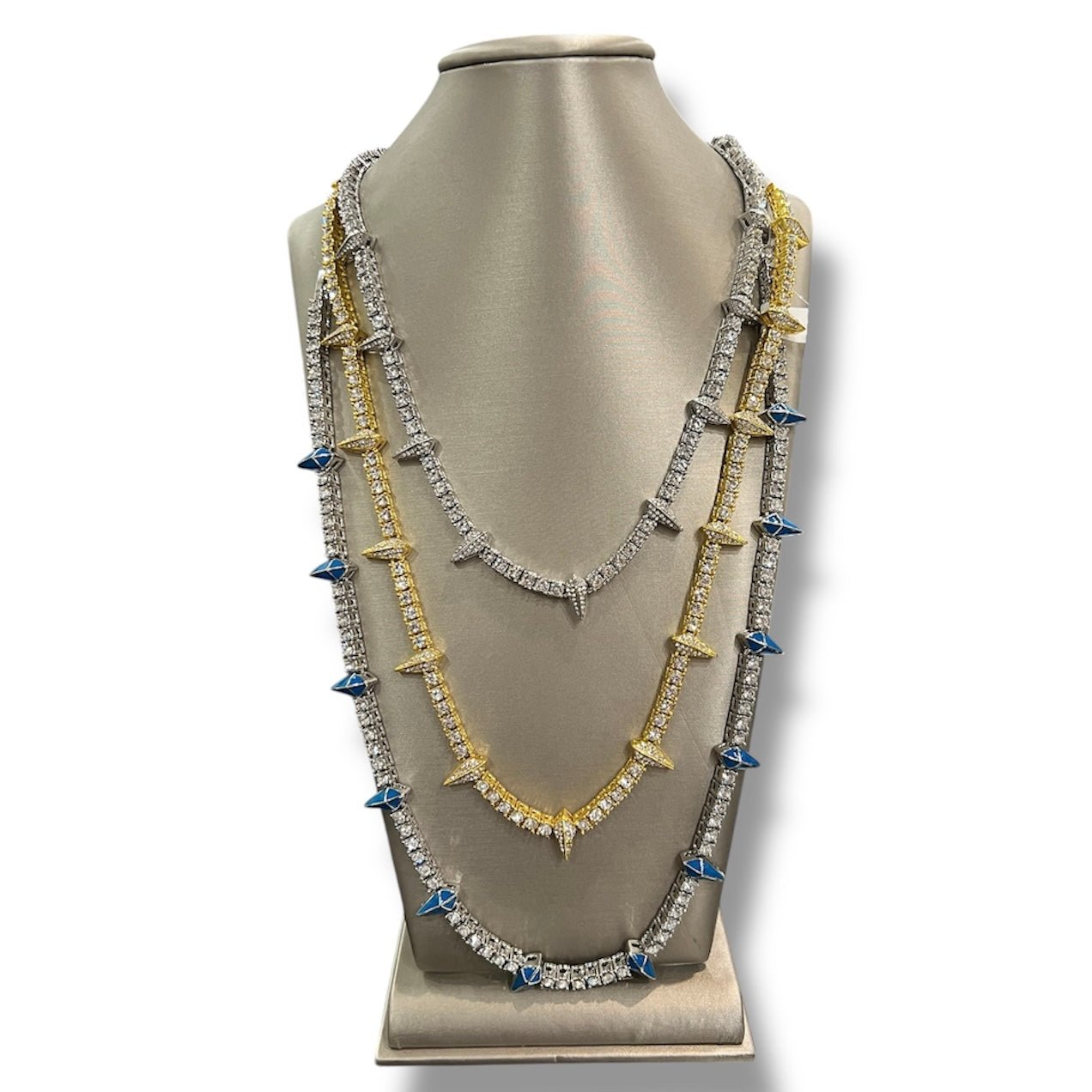 Starlit Spikes Diamond Necklace Necklaces La Vie Bien Starlit Spikes Diamond Necklace