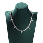 Starlit Spikes Diamond Necklace Necklaces La Vie Bien Starlit Spikes Diamond Necklace