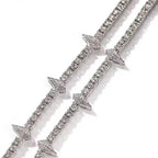 Starlit Spikes Diamond Necklace Necklaces La Vie Bien Starlit Spikes Diamond Necklace