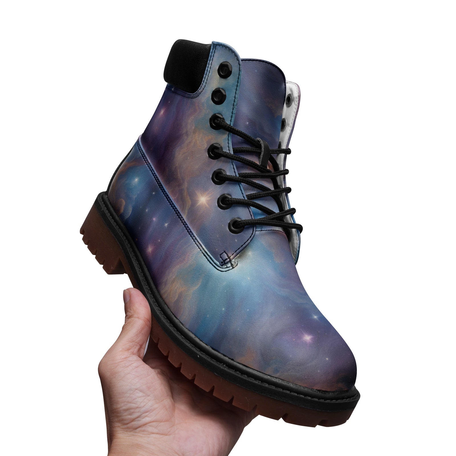 Starry galaxy Premium Lightweight Microfiber Leather Chukka Boots