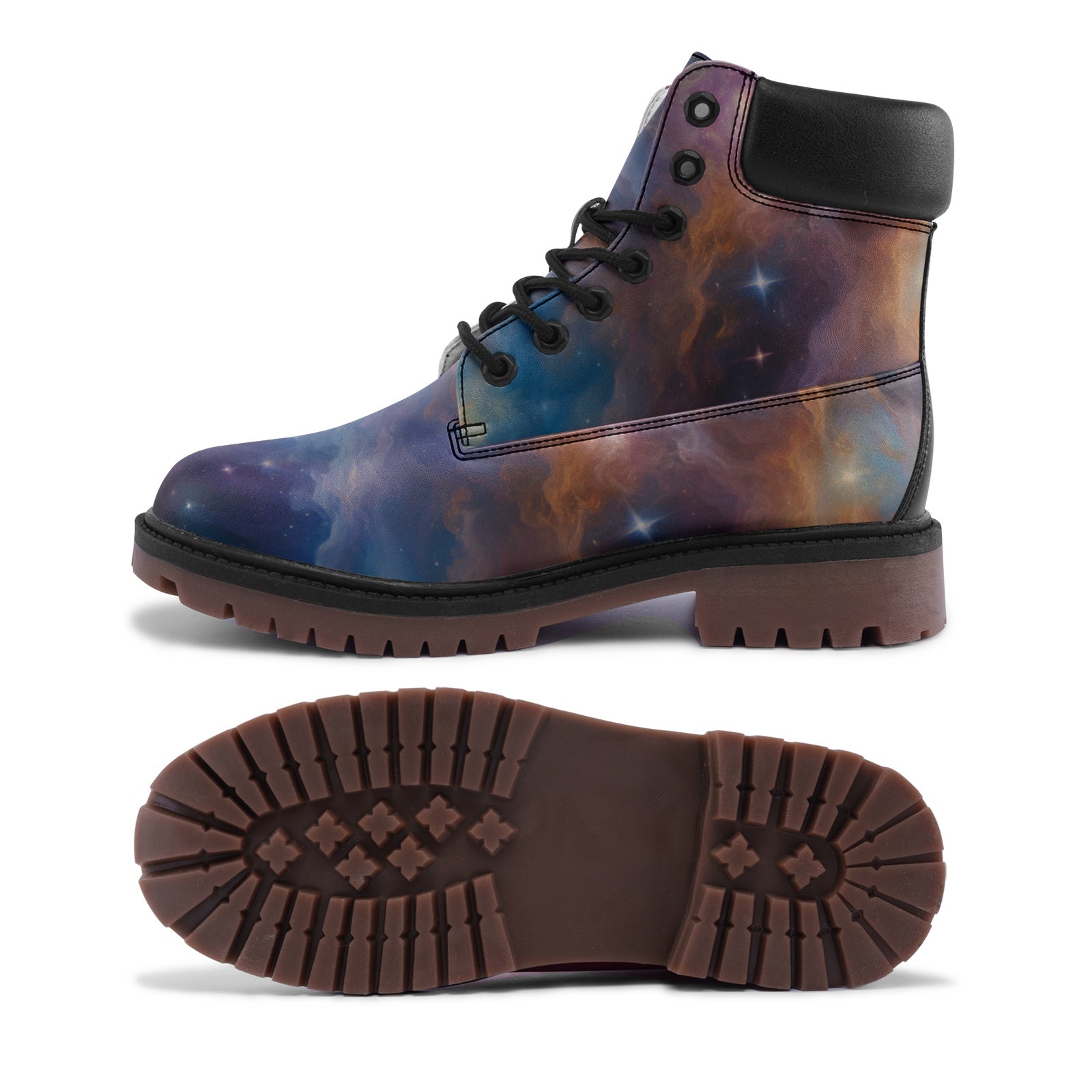 Starry galaxy Premium Lightweight Microfiber Leather Chukka Boots