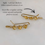 Stay Golden Ear Climbers Earrings La Vie Bien Stay Golden Ear Climbers