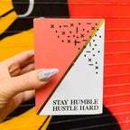 Stay Humble Hustle Hard Wood Pencil Holder by The Bullish Store
