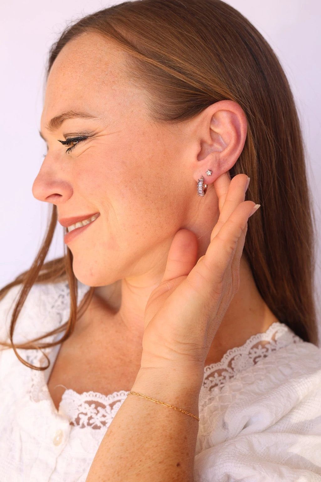 Stella Flat Back Stud by Rose & Clay