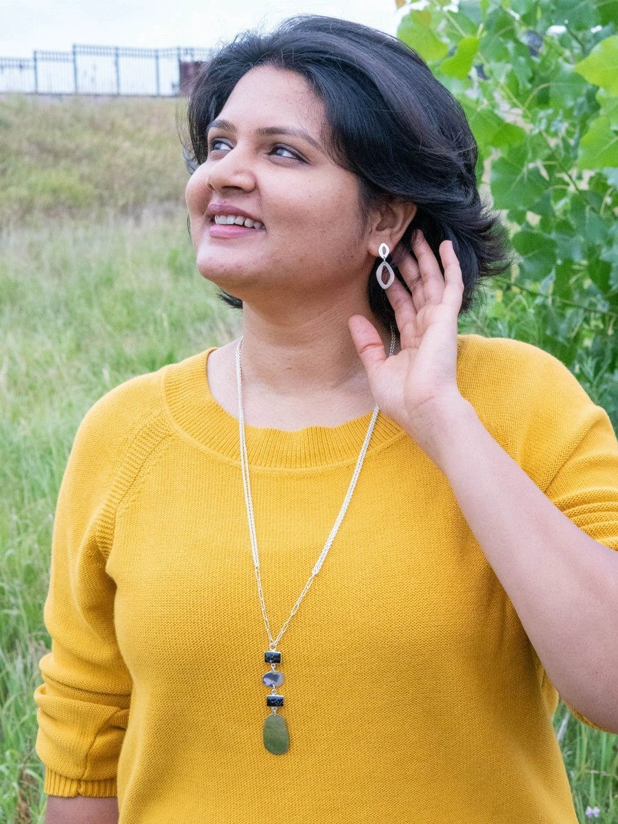 Stepping Stone Pendant Necklace