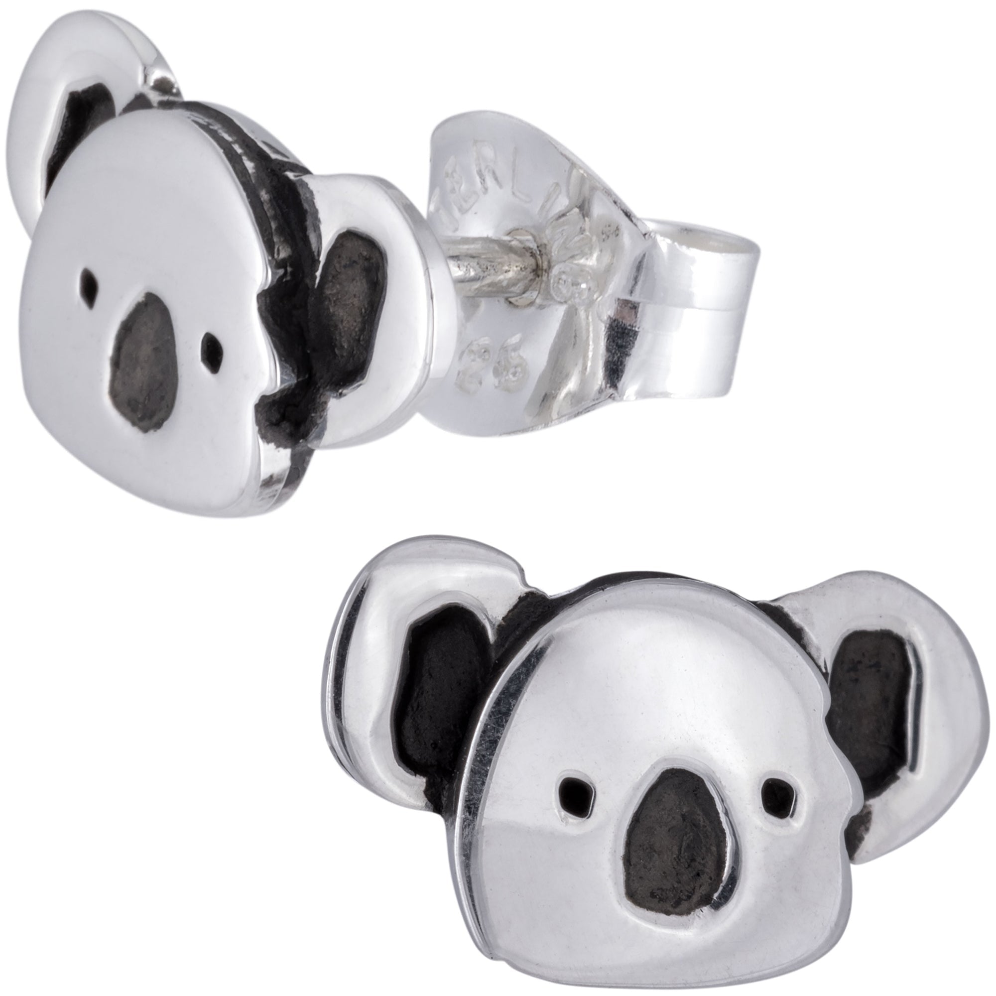 Sterling Koalas Post Earrings Earrings - Fine La Vie Bien Sterling Koalas Post Earrings