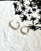 Sterling Silver Huggie Hoop Earrings